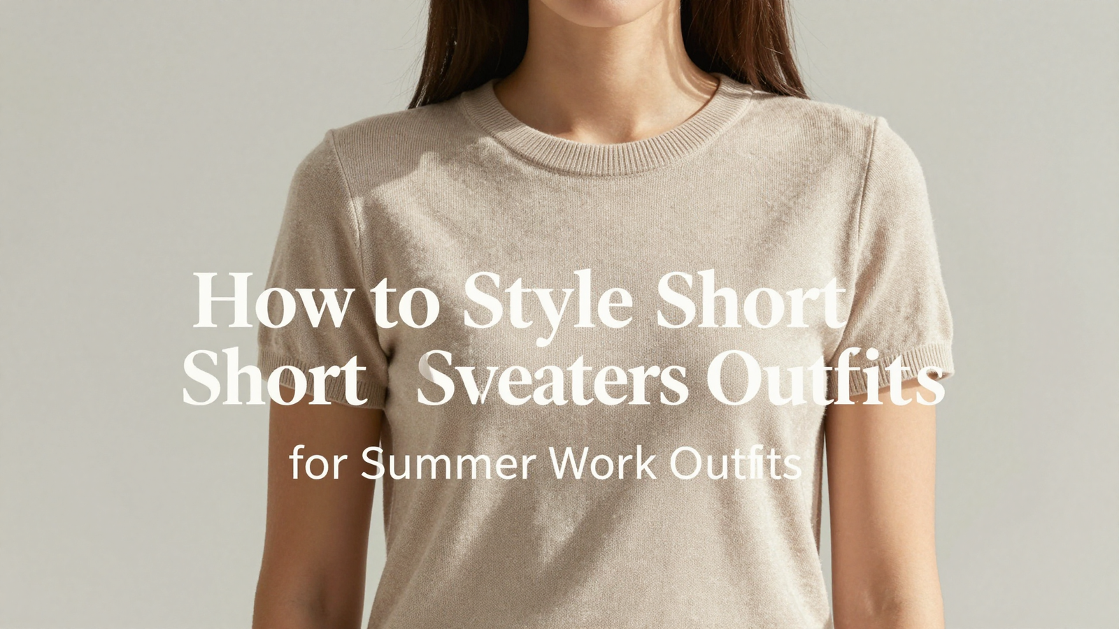 How to Style Short Sleeve Sweaters for Summer Work Outfits
