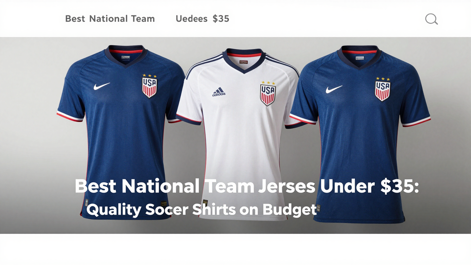 Best National Team Jerseys Under $35: Quality Soccer Shirts on Budget